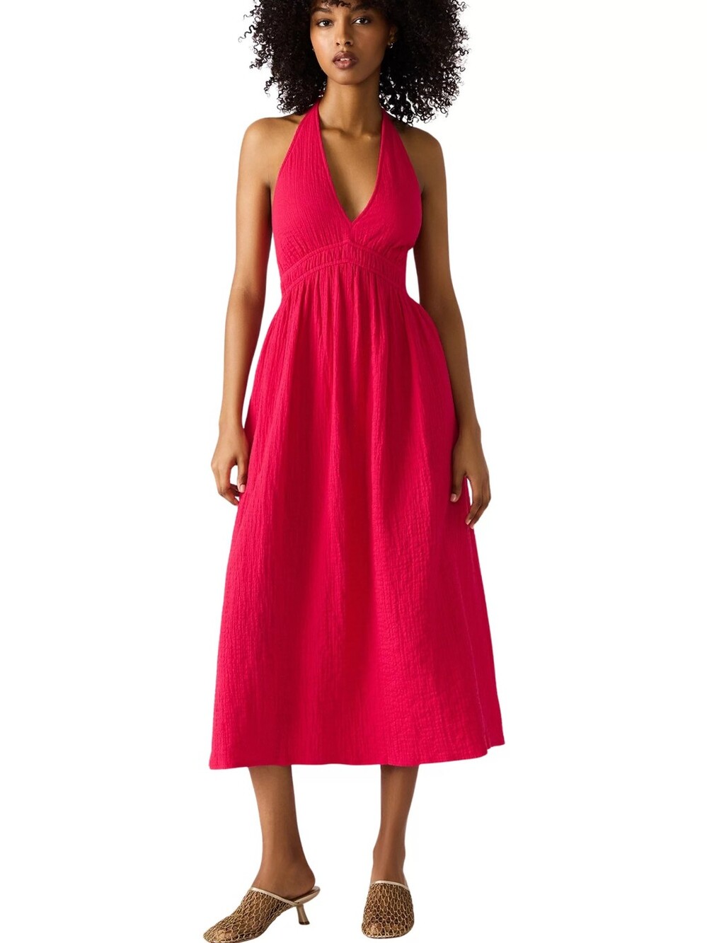 NWT Steve Madden Piper Dress In Cranberry Medium W/ Pockets